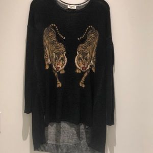 Tiger sweater dress
